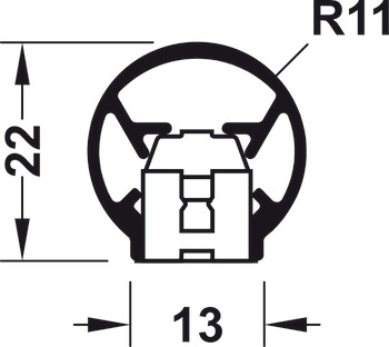 Hinge-side protection system, BU-K+, Athmer - 950.15.387