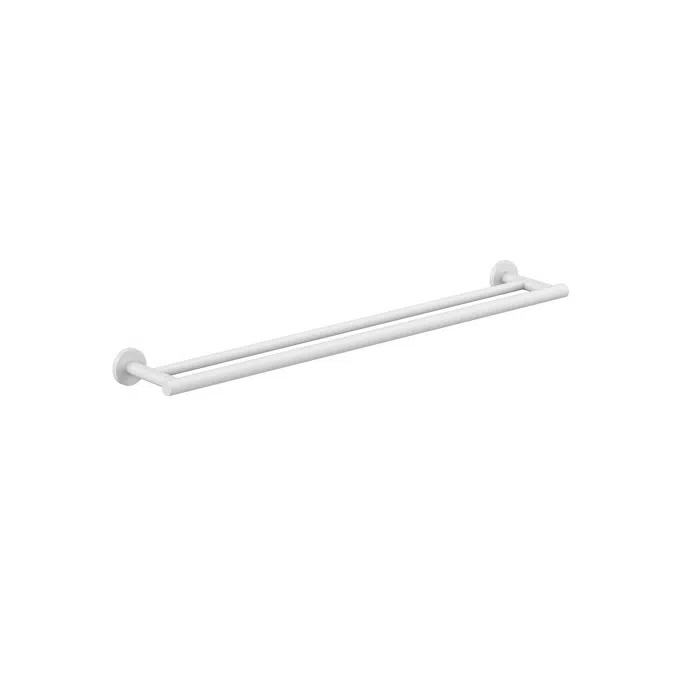 Ona Matte White Double Towel Rail 800mm 15079