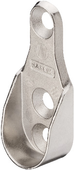 Rail end support, For OVA wardrobe rail 30 x 15 mm, zinc alloy, nickel plated - 803.33.756