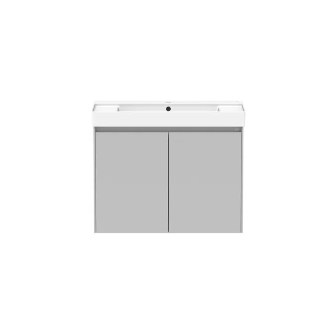 Ona Matte Grey All Door Centre Bowl Vanity 800mm 21215