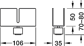 Side foot, Rossoacoustic Team Fitting series - 785.00.048