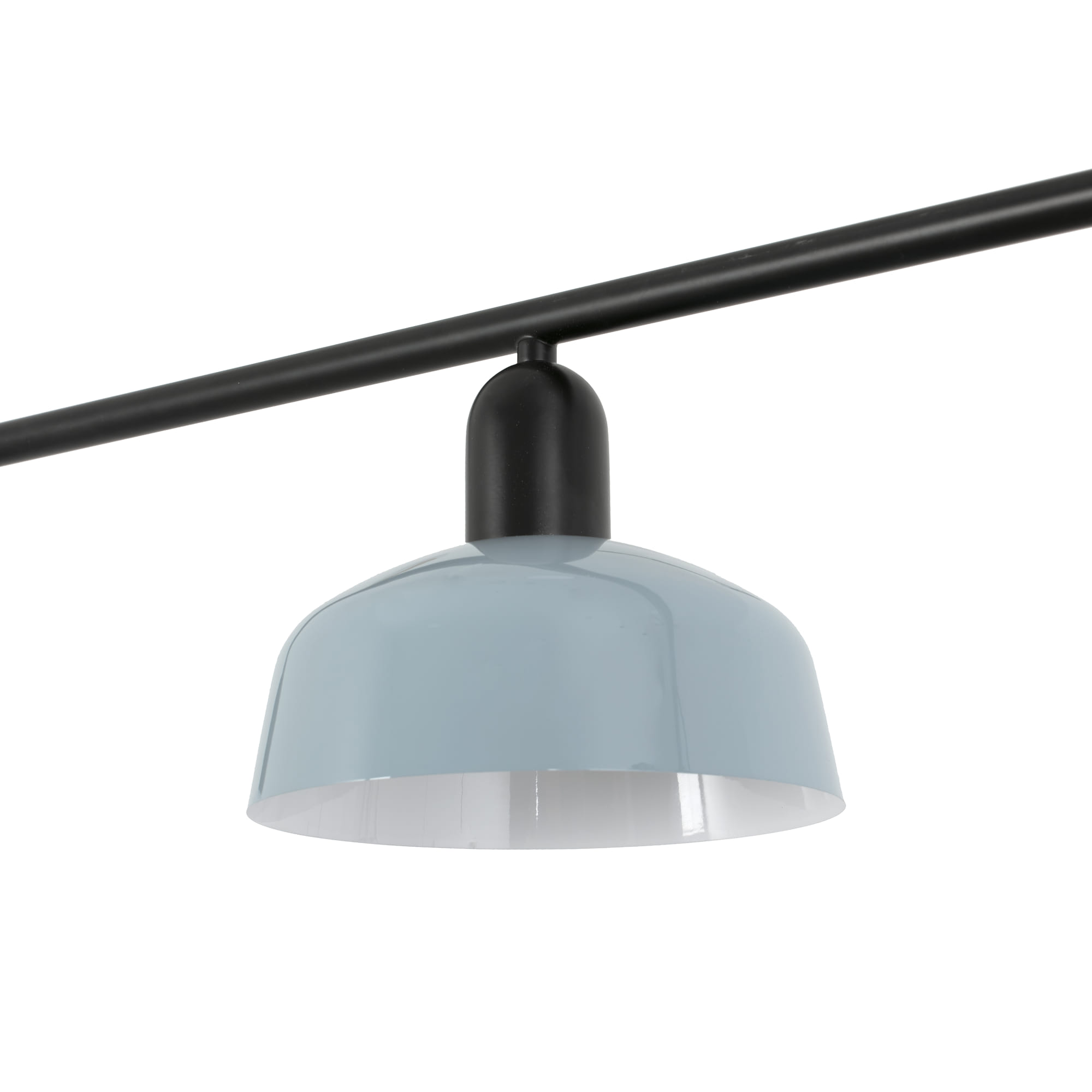 TATAWIN S metal 3L bluish grey pendant lamp