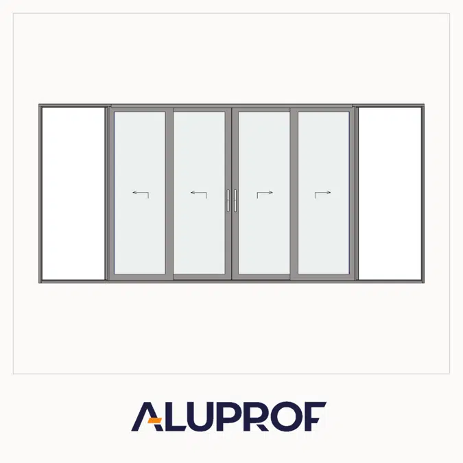 MB-59 Slide Galandage Dört Kanatlı Çift Raylı Sürme Kapı