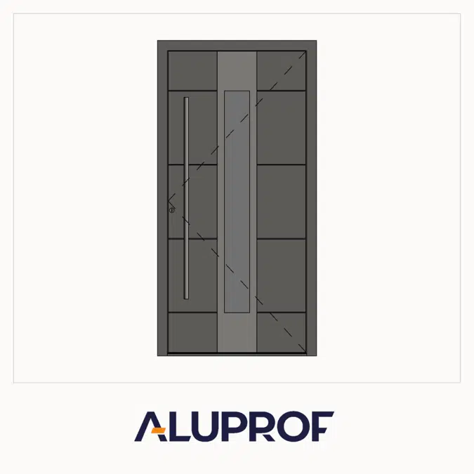 MB-79N SI AD25 Tek Kanat Panel Kapı (İçe/Dışa Açılır)