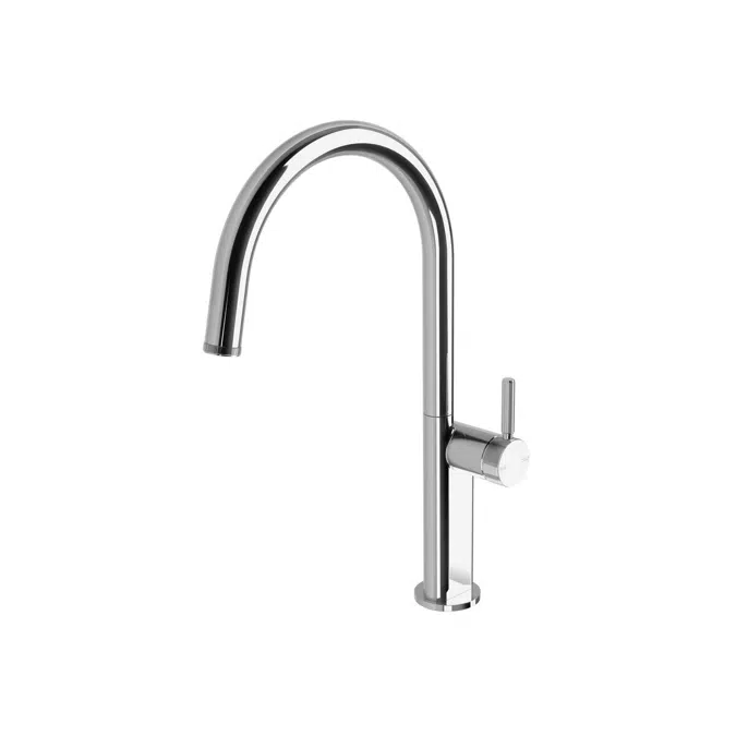 Milli Etch Chrome Gooseneck Sink Mixer 21882