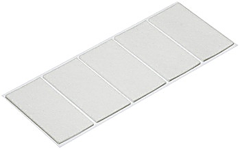 Furniture glide, rectangular, self-adhesive, synthetic felt - 650.06.749