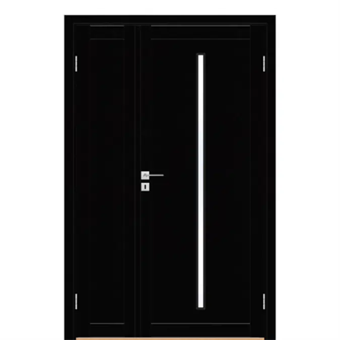 Superior Format 7533 Double Unequal Interior Door