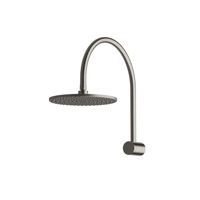 Milli Mood Edit Hi-Rise Shower Curved 250mm Head PVD Brushed Gunmetal 9511840