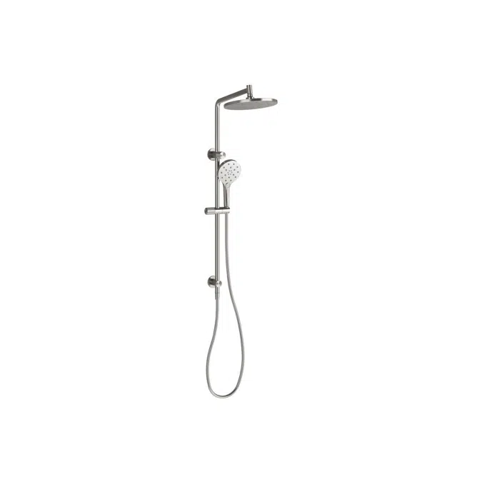 Milli Marq Edit Brushed Gunmetal Twin Rail Shower (4 Star) 22006