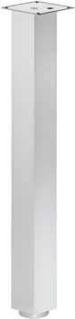 Table leg, Square, straight, aluminium - 635.13.004