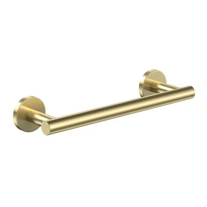 Ona Brushed Brass Single Towel Rail 300mm 15071