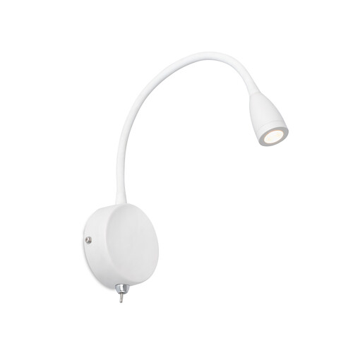 LOKE White wall lamp with reading light