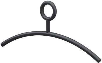 Coat hangers, Polyamide, ring, fixed hook - 804.57.192