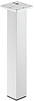 Table leg, Square, straight, aluminium, corner mounting - 635.02.404