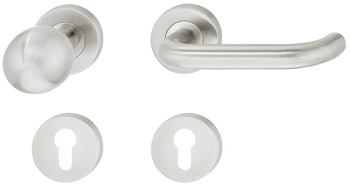 Kapı kulpu seti, Paslanmaz çelik, Startec, model LDH 2170 - 903.96.140