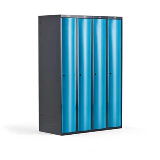 Curve Aesthetic 4 Door Steel Wardrobe Locker