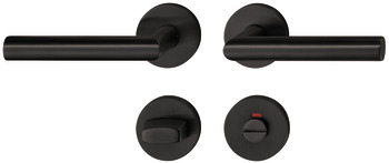 Stainless Steel Door Handle Set, Startec, Black - 903.93.623