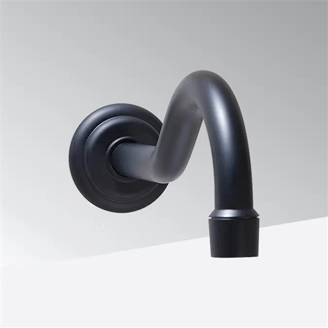 Dijon Matte Black Wall Mount Contactless Faucet