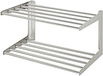 Shoe rack, Wall mounting, stainless steel - 844.19.070