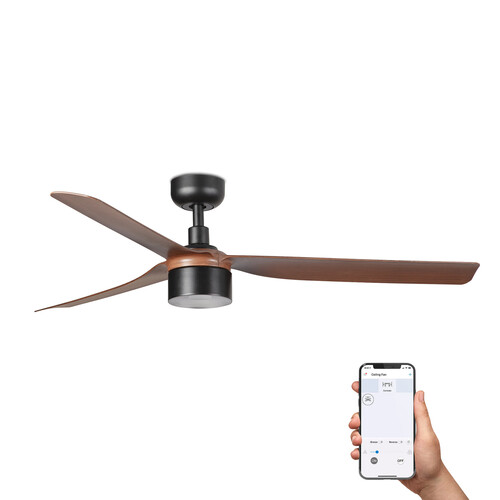 PUNT TEK M siyah/ceviz fan 3000K TUYA
