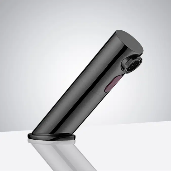 Lyon Black Deck Mount Touchless Basin Faucet