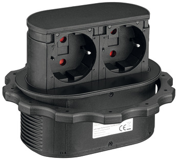 Socket Element, Pop-Up, Lowerable, 230 V - 820.52.732