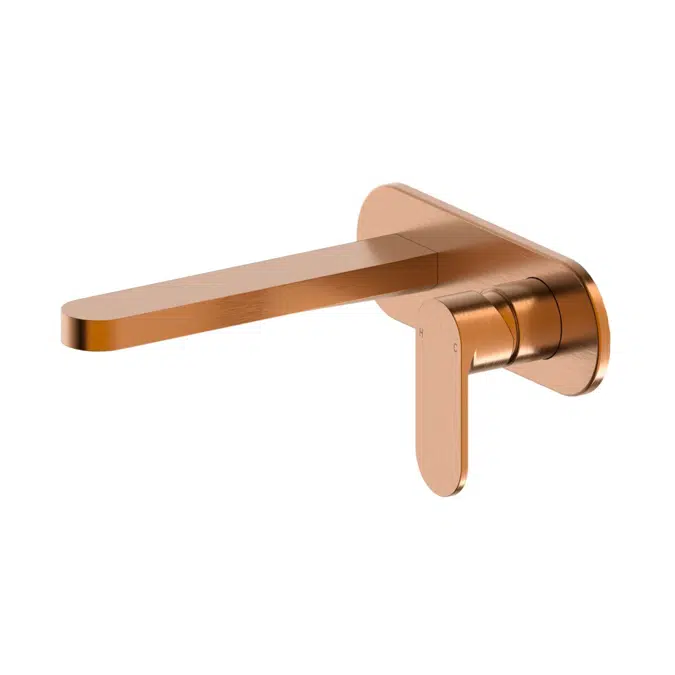 Soothe MK2 Brushed Bronze Wall Basin/Bath Mixer Set Kit 2295544