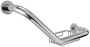 Grab rail, Classic series, with soap basket - 980.64.422