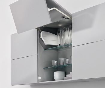 Double flap lift-up fittingFree fold E (electric) - 372.37.985