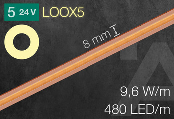 LED Şerit Işık COBLoox5 24V 8mm 480 LED/m - 833.76.519