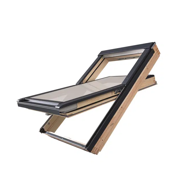 FTP-V P50 Safety Glazed Centre Pivot Wooden Window