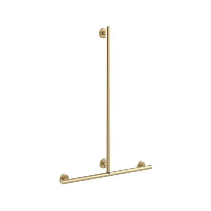 Mizu Drift Handshower Grab Rail 700 x 1100mm Brushed Brass 2266714