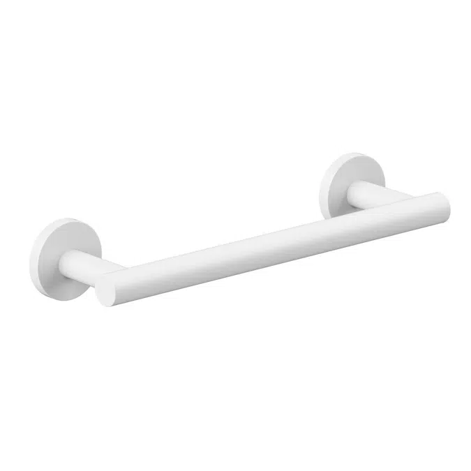 Ona Matte White Single Towel Rail 300mm 15069