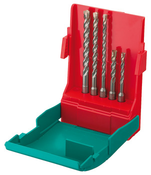 Hammer drill bit set, SDS-plus HM, 5-piece - 001.70.117