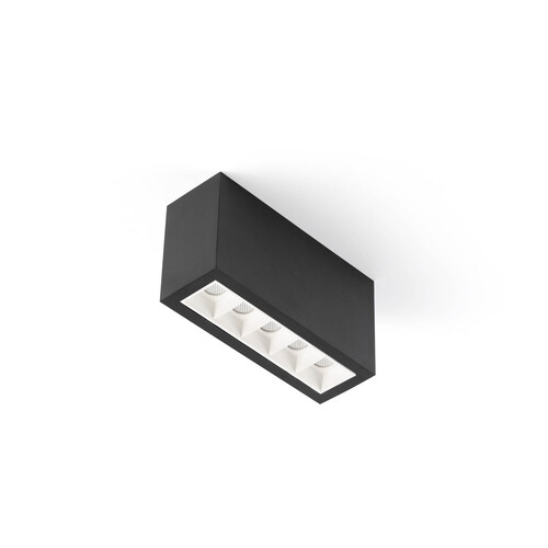 TROOP Surface 5x2W black-white 15° 3000K CRI90