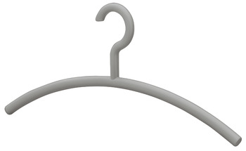Coat hangers, polyamide, rigid hook, round shackle - 804.56.095