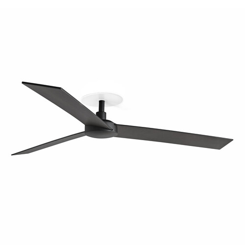 RUDDER RECESSED 3 L Black/walnut fan