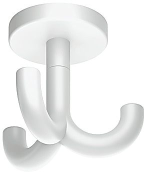 Ceiling hook, with 3 hooks, ceiling installation, polyamide - 842.65.399