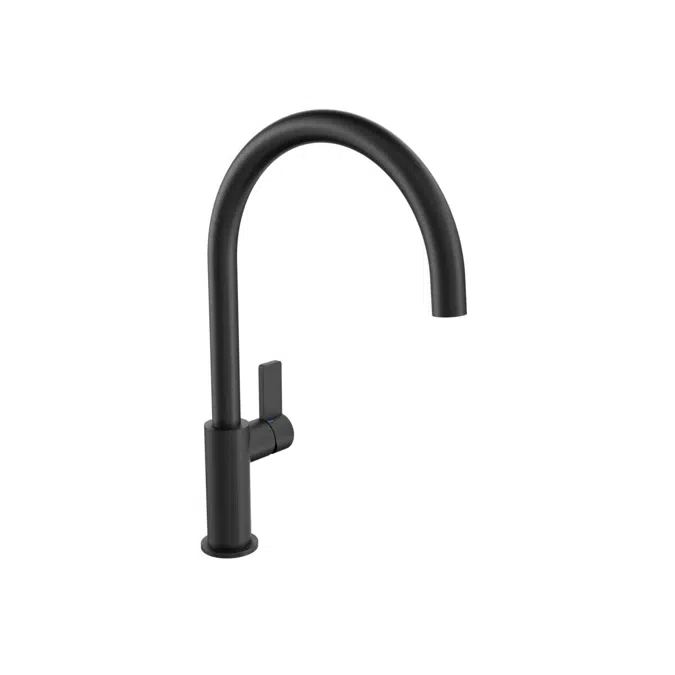 Nobili Flag Fırçalanmış Gunmetal Gooseneck Lavabo Musluğu 2266853