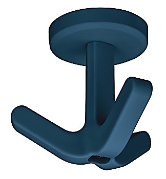 Ceiling hook, with 3 hooks, ceiling installation, thermoplastic polyurethane - 842.65.450