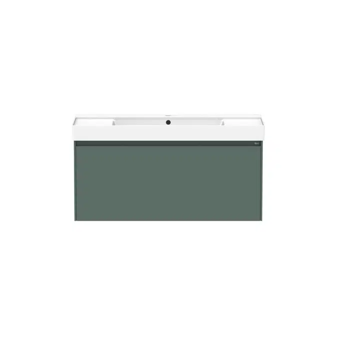 Ona Matte Green All Drawer Single Centre Bowl Vanity 1000mm 20799