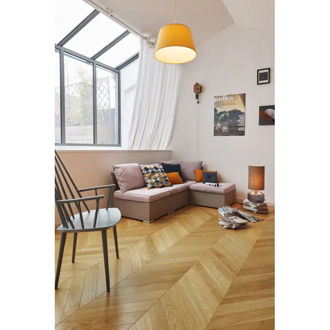 Classic Satin Chevron Laminate Flooring