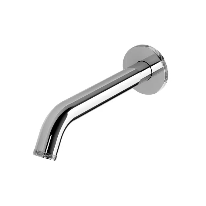 Milli Etch Chrome Wall Basin/Bath Outlet 200mm 21858