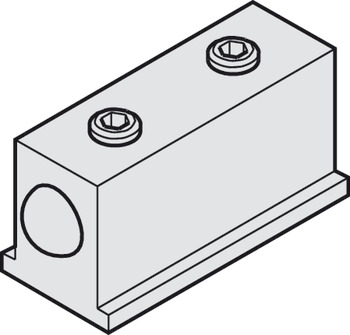 Door buffer, For guide track (24 x 24 mm) - 940.80.051