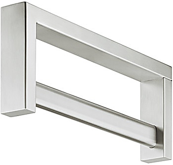 Wall mounted wardrobe rack, Wall mounting, stainless steel - 844.19.050