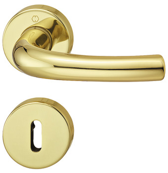Door handle set, Brass, Hoppe, Tokyo M1710RH/42KV/42KVS - 900.81.008