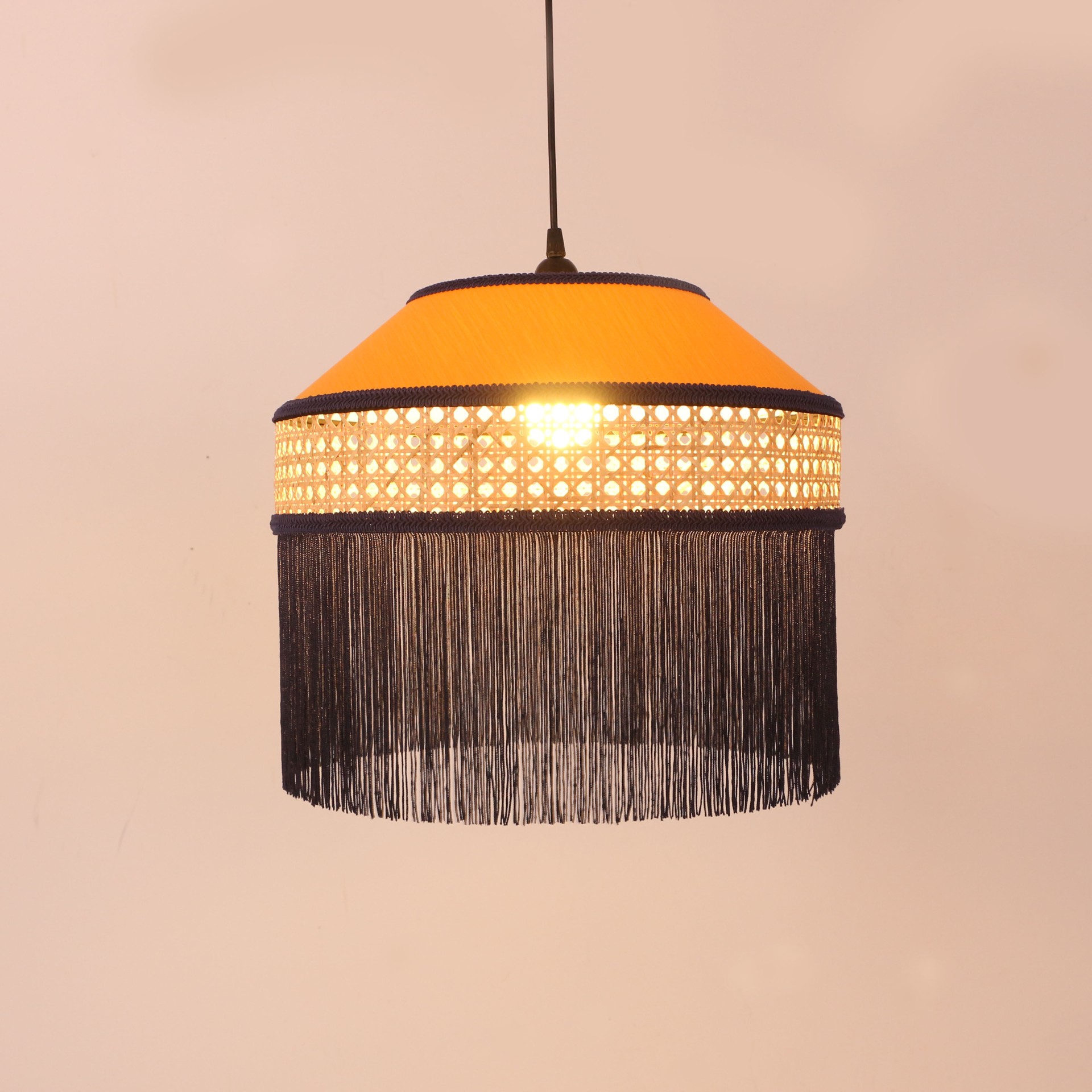 Paris Doğal Hazeranlı Kumaş Avize