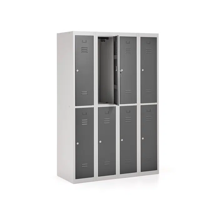 Click 8-Compartment Large Group Metal Locker
