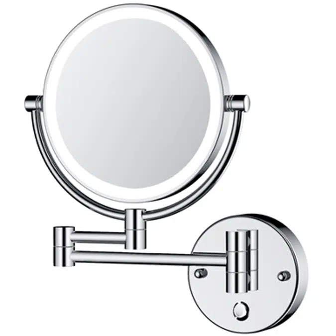 LED Illuminated Round Cosmetic Mirror