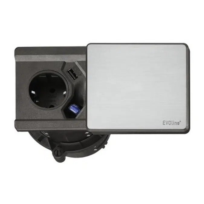 HAFELE Yandan Montajlı Powerdock Şarj İstasyonu